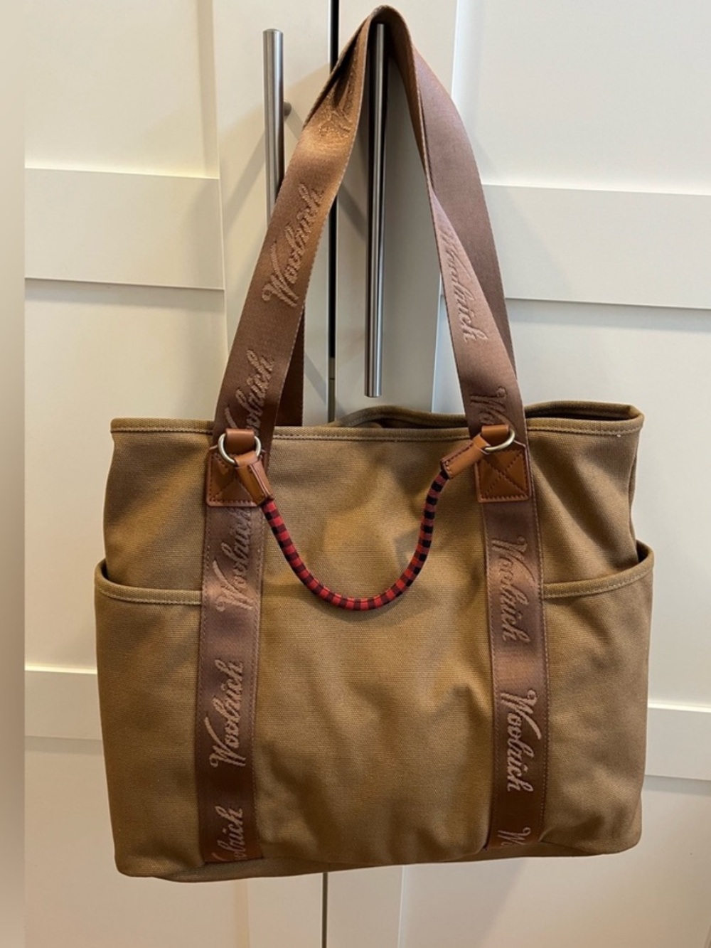 Woolrich x Target Collab Canvas Tote w/Carabiner, NWT - Picture 8 of 9